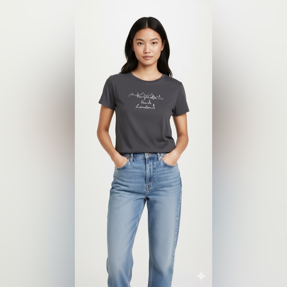 Abercrombie & Fitch Dark Gray baby Tee